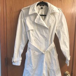 White Express trench coat size 2